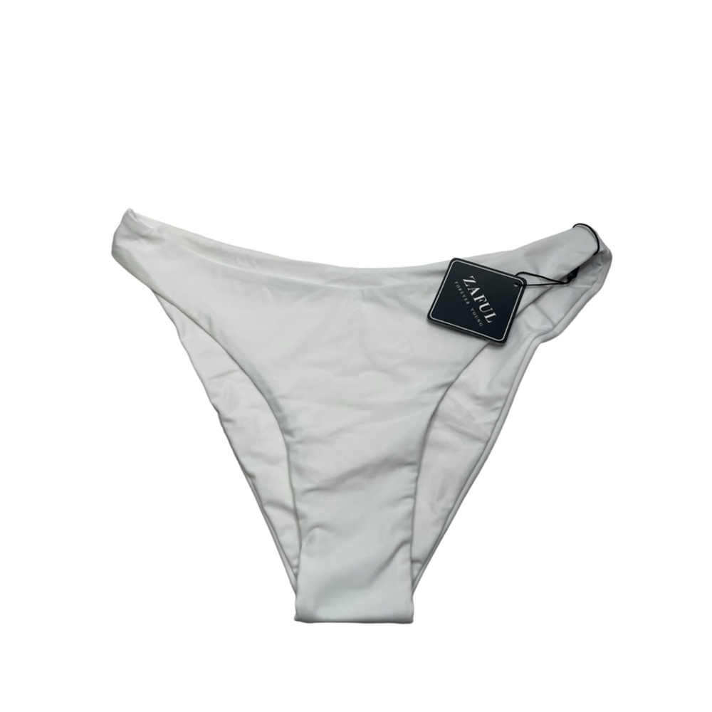 Size 6 Women's ZAFUL White Bikini Bottom Swimwear Swimsuit bottom